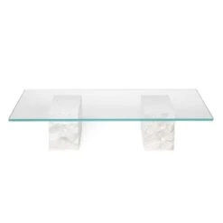 Ferm LIVING Table Basse Mineral, Marbre Bianco Curia