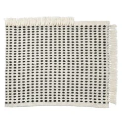 Ferm LIVING Tapis Way, 50 x 70, Blanc Cassé - bleu Foncé