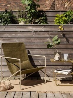 Ferm LIVING Fauteuil Lounge Desert, Cashmere - Olive -ferm LIVING Magasin 1104263783 2 1625832522 1440x