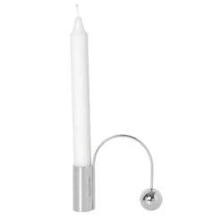 Ferm LIVING Bougeoir Balance, Chromé