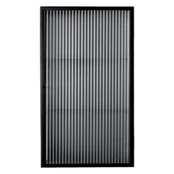 Ferm LIVING Armoire Murale Haze, Verre Cannelé, Noir