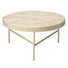 Ferm LIVING Grande Table D'appoint Travertine, Cashmere -ferm LIVING Magasin 158 Fermob 21 TH