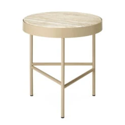 Ferm LIVING Table D'appoint Moyenne Travertine, Cashmere