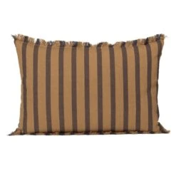 Ferm LIVING Coussin True, Sugar Kelp - Noir