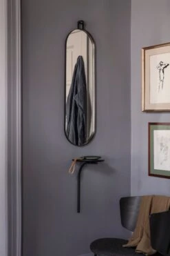 Ferm LIVING Miroir Poise, Ovale, Noir -ferm LIVING Magasin 19 3218 2