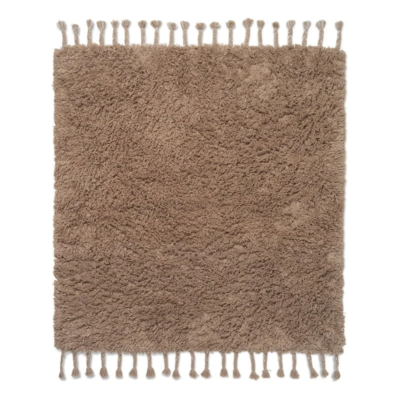 Ferm LIVING Tapis à Poils Longs Amass, 140 X 140 cm, Poivre Blanc 3 Ferm LIVING Tapis à Poils Longs Amass, 140 X 140 cm, Poivre Blanc