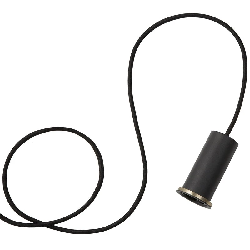 Ferm LIVING Socket Pendant Low, Noir 3 Ferm LIVING Socket Pendant Low, Noir