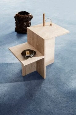 Ferm LIVING Table D’appoint Distinct, Travertin -ferm LIVING Magasin 220 17892 FIXED