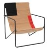 Ferm LIVING Fauteuil Lounge Desert, Noir - Block -ferm LIVING Magasin 3010FermLiving AK