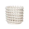 Ferm LIVING Petit Panier Ceramic, Blanc Cassé -ferm LIVING Magasin 30ceramic kori pieni valk ma