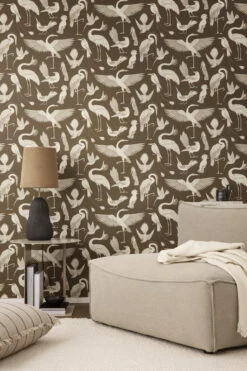 Ferm LIVING Coussin Calm, 80 x 80 cm, Camel - Noir -ferm LIVING Magasin 34 3552