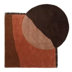 Ferm LIVING Tapis Tufté View, Brun-rouge