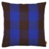 Ferm LIVING Coussin Grand, 50 X 50 Cm, Marron - bleu
