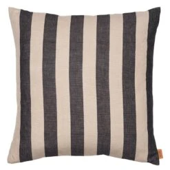 Ferm LIVING Coussin Grand, 50 X 50 Cm, Sable - Noir