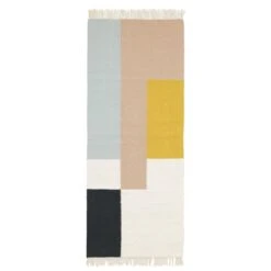 Ferm LIVING Chemin De Couloir Kilim, Squares, 70 x 180 cm