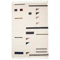 Ferm LIVING Tapis Kilim, Triangles, 140 X 200 cm