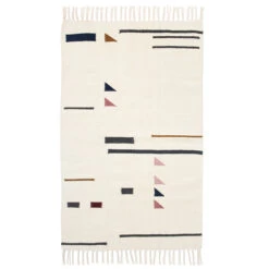 Ferm LIVING Tapis Kilim, Triangles, 80 X 140 cm