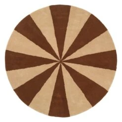 Ferm LIVING Grand Tapis Tufté Arch, Brique Foncé - Blanc Cassé