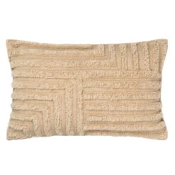 Ferm LIVING Coussin Rectangulaire En Laine Crease, Light Sand