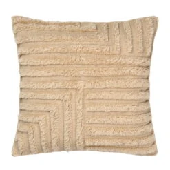 Ferm LIVING Petit Coussin En Laine Crease, Light Sand