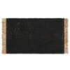 Ferm LIVING Tapis Block, 80 X 50 Cm, Noir - Naturel