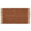 Ferm LIVING Tapis Block, 80 X 50 Cm, Brique - Naturel