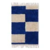 Ferm LIVING Tapis Noué Mara, S, Bleu Vif - Blanc Cassé 1 Ferm LIVING Tapis Noué Mara, S, Bleu Vif - Blanc Cassé -ferm LIVING Magasin 665FermLiving AK