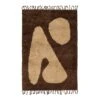 Ferm LIVING Tapis Abstract, 120 x 180 cm, Marron - Blanc Cassé -ferm LIVING Magasin FL1104265412 ferm LIVING SS22 AbstractRug Large 1104265411 pack 1 kb