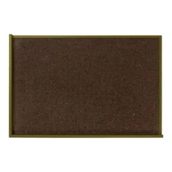 Ferm LIVING Tableau D’affichage Kant, 63 x 96 cm, Marron - Vert Olive