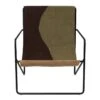Ferm LIVING Fauteuil Lounge Desert, Noir - Dune