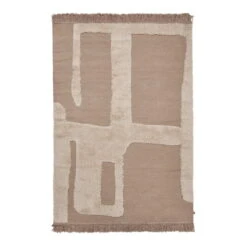 Ferm LIVING Tapis En Laine Alley, 140 X 200 cm, Naturel