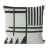 Ferm LIVING Coussin Kelim, Black Lines