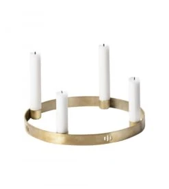 Ferm LIVING Bougeoir Circulaire Laiton Candle Holder - Petit Modèle