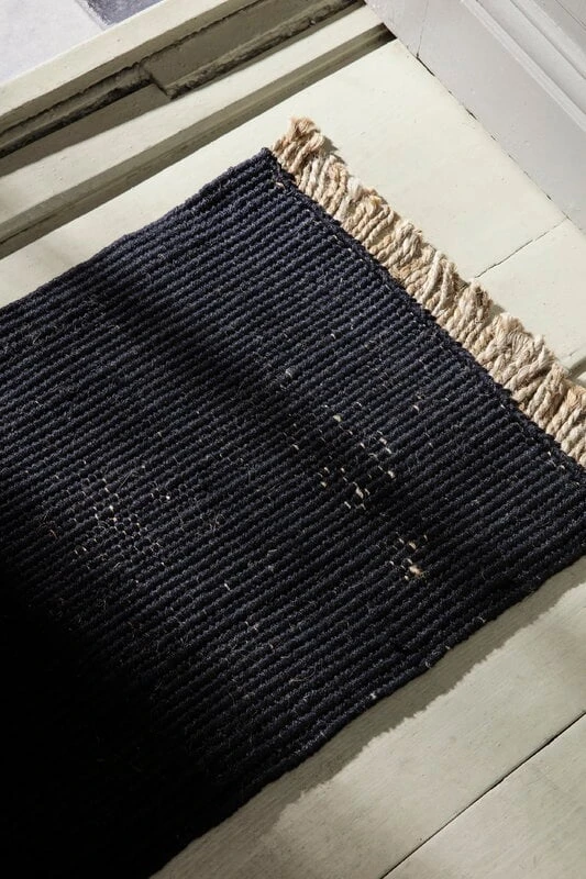 Ferm LIVING Tapis Block, 80 X 50 Cm, Noir - Naturel 3 Ferm LIVING Tapis Block, 80 X 50 Cm, Noir - Naturel – Image 2