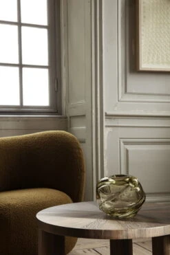 Ferm LIVING Vase Rond Water Swirl, Jaune Clair -ferm LIVING Magasin fermLIVING AW21 WaterSwirlVaseRoundLightYellow image