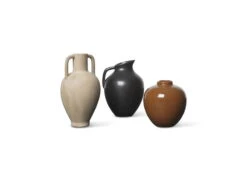 Ferm LIVING Vase Ary Mini, L, Sable -ferm LIVING Magasin fermLIVING AryMiniVases 1104264806 1104264807 1104264808 pack 1