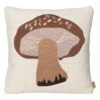 Ferm LIVING Coussin Brodé Forest, Cèpe
