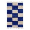 Ferm LIVING Tapis Noué Mara, L, Bleu Vif - Blanc Cassé -ferm LIVING Magasin fermLIVING MaraKnottedRugs Large BrightBlueOffWhite 1104264889 pack 1