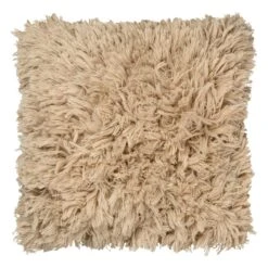 Ferm LIVING Coussin à Poils Longs Meadow, Sable Clair