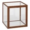 Ferm LIVING Vitrine En Verre Miru, Chêne Teinté Foncé
