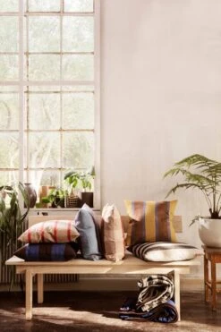 Ferm LIVING Coussin Grand, 50 X 50 Cm, Rose - Dust -ferm LIVING Magasin fermLIVING PekaBench image 2