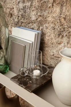 Ferm LIVING Bougeoir Luce, Transparent -ferm LIVING Magasin fermLIVING SS22 TrayforPlantBox LuceCandleHolder image 1