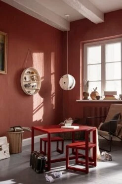 Ferm LIVING Abat-jour Brodé The Park, Blanc Cassé -ferm LIVING Magasin fermLIVING TheParkTextileLampshade LittleArchitect image