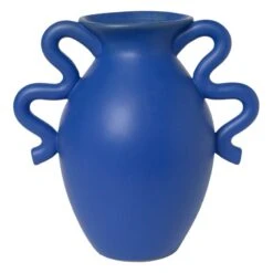 Ferm LIVING Vase De Table Verso, Bleu Vif