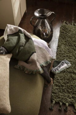 Ferm LIVING Couverture Vista, Blanc Cassé - Lilas -ferm LIVING Magasin fermLIVING VistaBlanket image