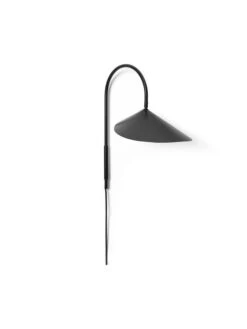 Ferm LIVING Lampe Murale Pivotante Arum, Noir -ferm LIVING Magasin fermLIVING AW22 ArumWallLamp SwingFeature Black 1104266325 pack 1