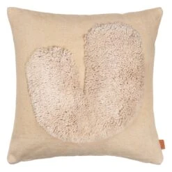 Ferm LIVING Coussin Lay, 50 x 50 cm, Sable - blanc Cassé