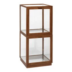 Ferm LIVING Vitrine En Verre Miru, Chêne Teinté Foncé -ferm LIVING Magasin miru montre tumma tammi 2 VS