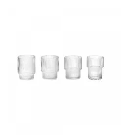 Ferm LIVING Verres Ripple (par 4)